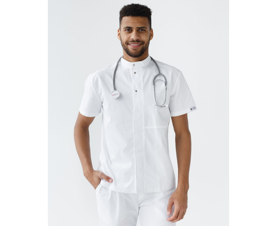 Зображення 3 Медичний костюм чоловічий Бостон білий р. 60, "БІЛИЙ ХАЛАТ" 485-324-679, Розмір: 60, Цвет: білий