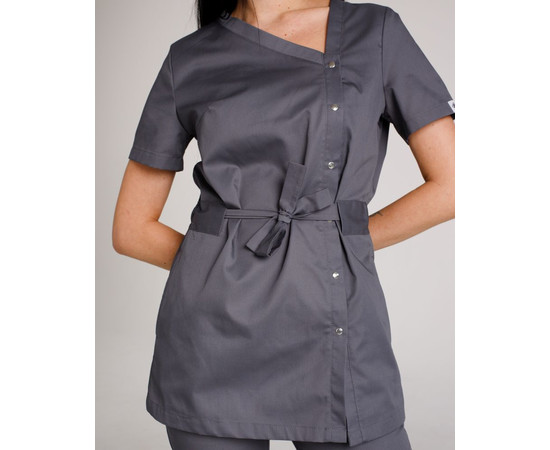 Зображення 6 Медичний костюм жіночий Наомі темно-сірий р. 54, "БІЛИЙ ХАЛАТ" 331-408-679, Розмір: 54, Цвет: темно-сірий