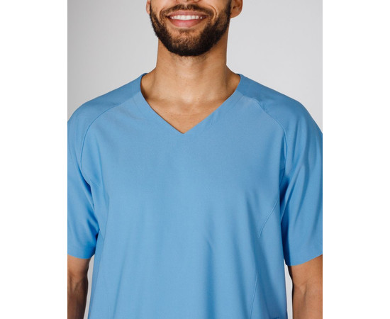 Изображение 5 Медицинский костюм мужской Аризона голубой р. 54, "БЕЛЫЙ ХАЛАТ" 482-333-924, Размер: 54, Цвет: голубой