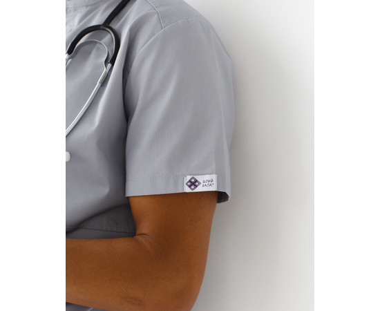 Зображення 4 Медичний костюм чоловічий Бостон сірий р. 62, "БІЛИЙ ХАЛАТ" 485-328-679, Розмір: 62, Цвет: сірий