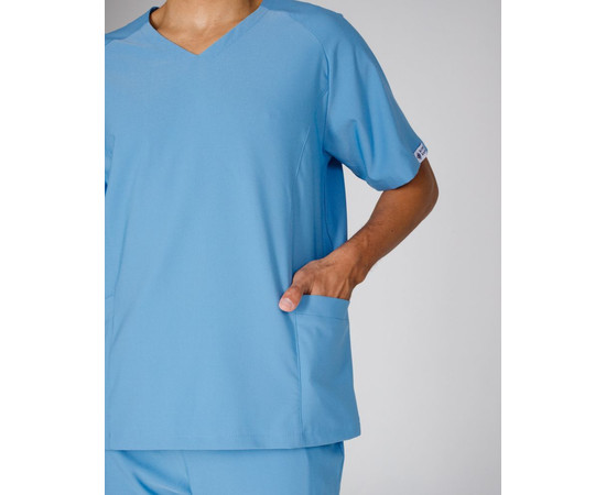 Изображение 6 Медицинский костюм мужской Аризона голубой р. 58, "БЕЛЫЙ ХАЛАТ" 482-333-924, Размер: 58, Цвет: голубой