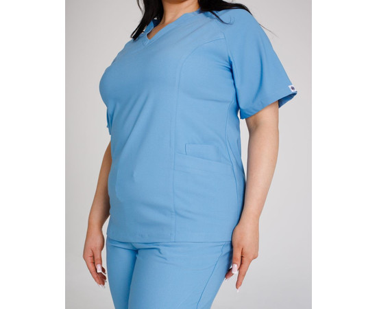 Зображення 4 Медичний жіночий костюм Арізона блакитний р. 48, "БІЛИЙ ХАЛАТ" 468-508-924, Розмір: 48, Цвет: блакитний