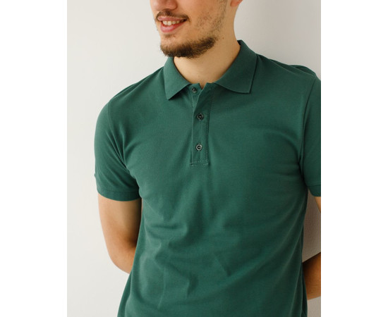 Зображення 3 Медичне поло чоловіче темно-бірюзове р. 2XL, "БІЛИЙ ХАЛАТ" 148-437-904, Розмір: 2XL, Цвет: темно-бирюзовый