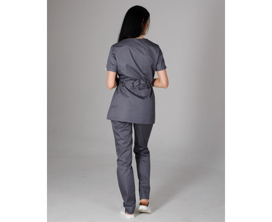 Зображення 2 Медичний костюм жіночий Наомі темно-сірий р. 52, "БІЛИЙ ХАЛАТ" 331-408-679, Розмір: 52, Цвет: темно-сірий