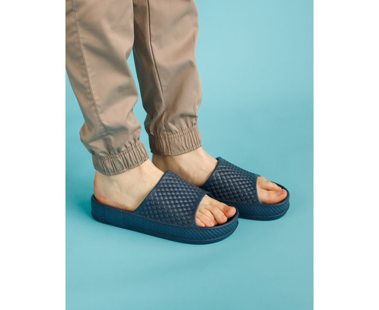 Зображення 3 Медичні жіночі шльопанці текстурні Eva сині р. 36, "БІЛИЙ ХАЛАТ" 494-322-929, Розмір: 36, Цвет: синий