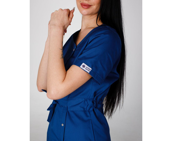 Изображение 5 Медицинский костюм женский Наоми сапфир р. 50, "БЕЛЫЙ ХАЛАТ" 331-360-679, Размер: 50, Цвет: сапфир