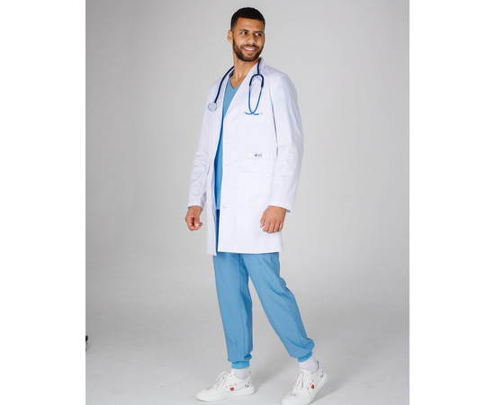 Зображення 5 Халат медичний чоловічий Единбург білий р. 56, "БІЛИЙ ХАЛАТ" 487-324-677, Розмір: 56, Цвет: білий