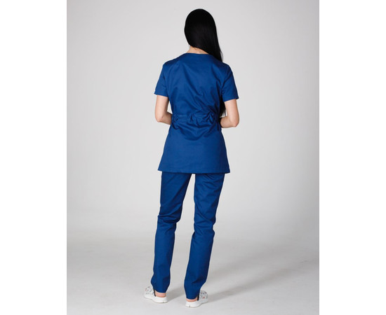 Изображение 2 Медицинский костюм женский Наоми сапфир р. 44, "БЕЛЫЙ ХАЛАТ" 331-360-679, Размер: 44, Цвет: сапфир
