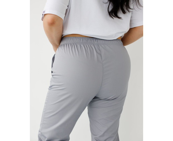 Зображення 4 Медичні штани жіночі джоггери сірі +SIZE р. 60, "БІЛИЙ ХАЛАТ" 484-328-758, Розмір: 60, Цвет: сірий