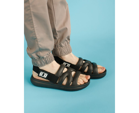 Изображение 3 Медицинские женские сандалии Eva черные р. 37, "БЕЛЫЙ ХАЛАТ" 496-321-929, Размер: 37, Цвет: черный