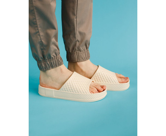 Зображення 3 Медичні жіночі шльопанці текстурні Eva бежеві р. 39, "БІЛИЙ ХАЛАТ" 494-454-929, Розмір: 39, Цвет: бежевый