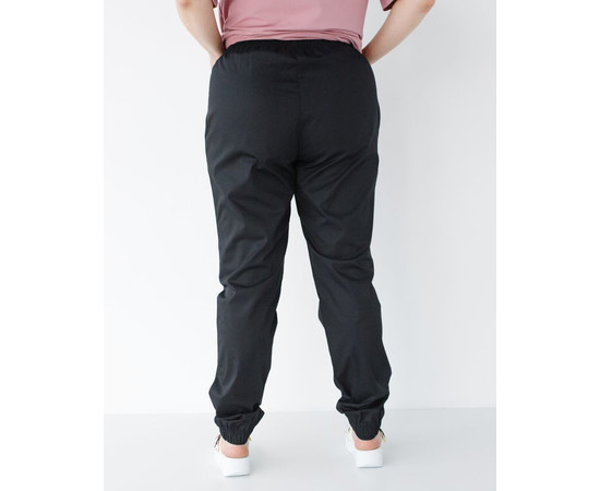 Зображення 2 Медичні штани жіночі джогери чорні р. 58, "БІЛИЙ ХАЛАТ" 484-321-758, Розмір: 58, Цвет: чорний