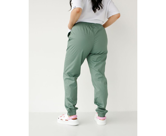 Изображение 2 Медицинские брюки женские джоггеры оливковые +SIZE р. 60, "БЕЛЫЙ ХАЛАТ" 484-327-758, Размер: 60, Цвет: оливковый