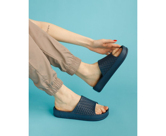 Изображение 2 Медицинские женские шлепанцы текстурные Eva синие р. 37, "БЕЛЫЙ ХАЛАТ" 494-322-929, Размер: 37, Цвет: синий