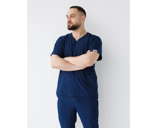 Зображення 2 Медичний костюм чоловічий Арізона синій р. 52, "БІЛИЙ ХАЛАТ" 482-322-924, Розмір: 52, Цвет: синий