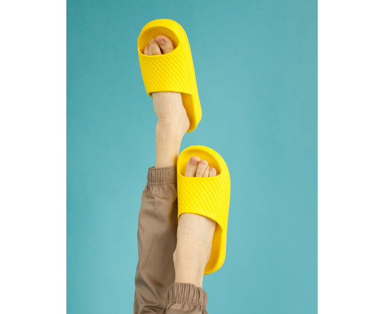 Зображення 4 Медичні жіночі шльопанці текстурні Eva жовті р. 38, "БІЛИЙ ХАЛАТ" 494-397-929, Розмір: 38, Цвет: жовтий