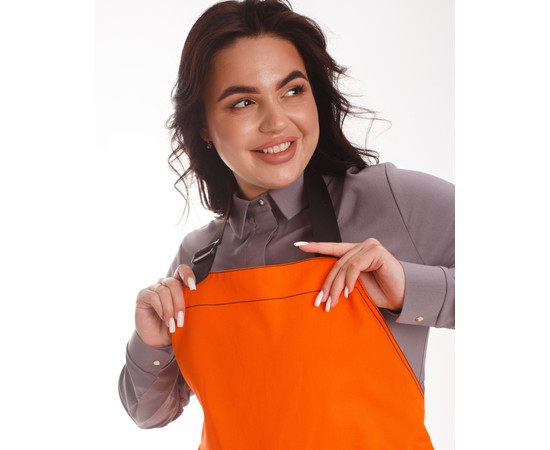 Зображення 6 Професійний водовідштовхувальний фартух Верона помаранчевий, "БІЛИЙ ХАЛАТ" 173-498-909