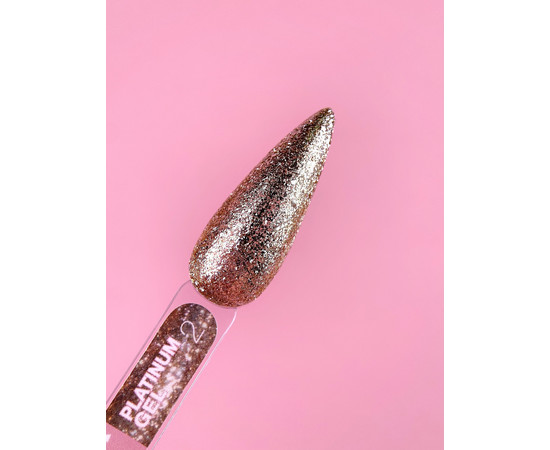 Зображення 2 Гель з блискітками для нігтів LUNAMoon Platinum Gel №2, 5 мл, Об'єм (мл, г): 5, Колір: 02