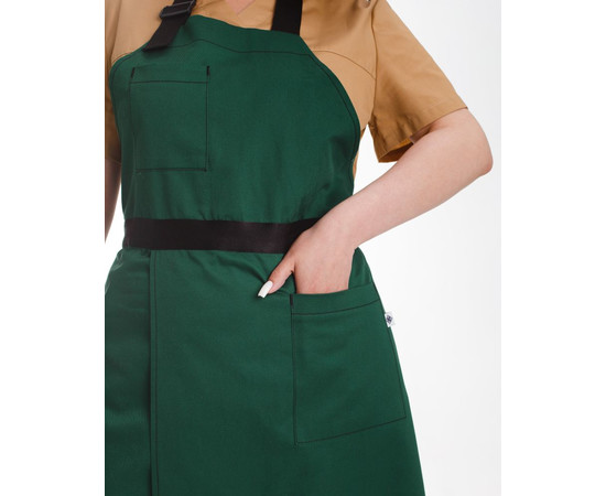 Зображення 4 Професійний водовідштовхувальний фартух Флоренція зелений, "БІЛИЙ ХАЛАТ" 173-350-909