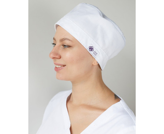 Зображення 2 Медична шапочка біла, "БІЛИЙ ХАЛАТ" 169-324-667, Цвет: білий