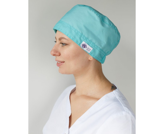 Зображення 2 Медична шапочка м'ята, "БІЛИЙ ХАЛАТ" 169-332-667, Цвет: м'ятний