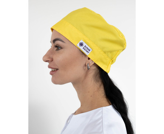 Зображення 2 Медична шапочка жовта, "БІЛИЙ ХАЛАТ" 169-397-667, Цвет: жовтий