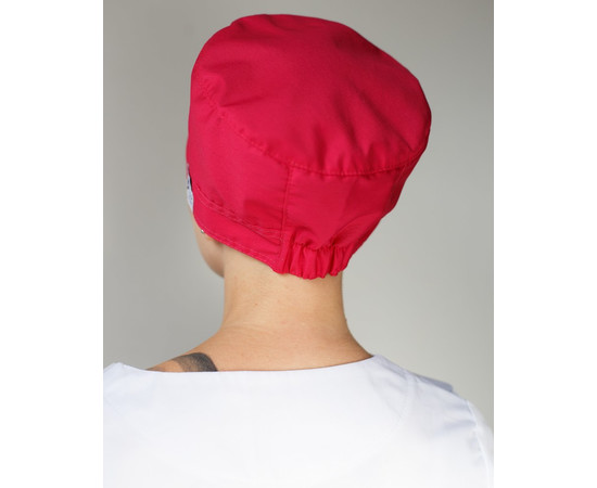 Зображення 3 Медична шапочка малинова, "БІЛИЙ ХАЛАТ" 169-331-667, Цвет: малиновий