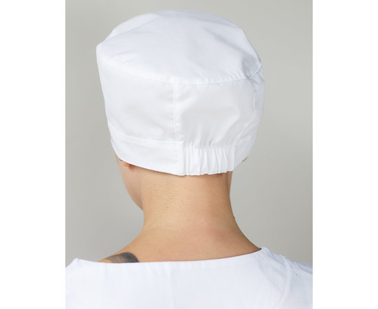 Зображення 3 Медична шапочка біла, "БІЛИЙ ХАЛАТ" 169-324-667, Цвет: білий