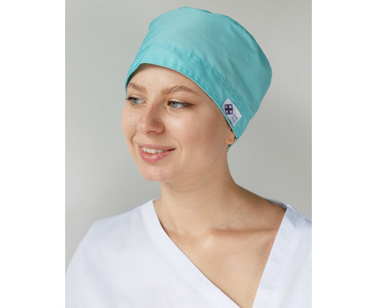 Зображення 4 Медична шапочка м'ята, "БІЛИЙ ХАЛАТ" 169-332-667, Цвет: м'ятний