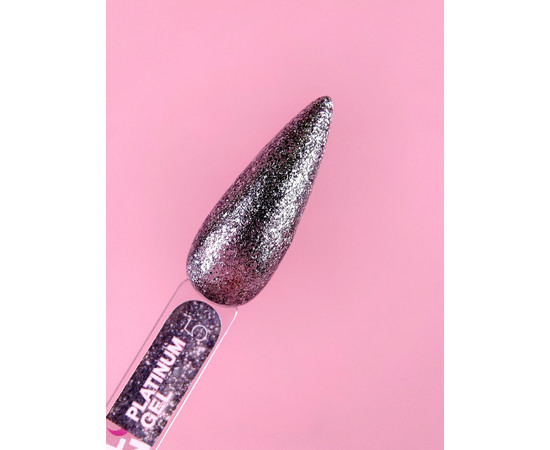 Зображення 2 Гель з блискітками для нігтів LUNAMoon Platinum Gel №5, 5 мл, Об'єм (мл, г): 5, Колір: 05