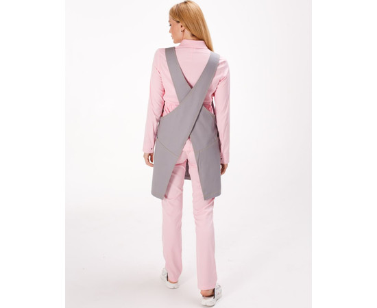 Изображение 2 Профессиональный водоотталкивающий фартук Триест серый, "БЕЛЫЙ ХАЛАТ" 173-328-915, Цвет: серый