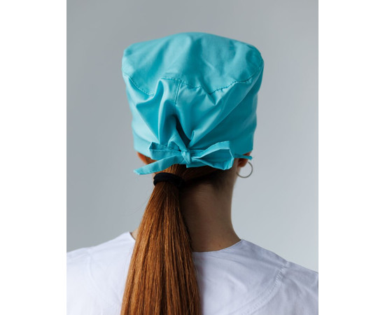 Зображення 3 Медична класична шапочка на зав'язках м'ятна, "БІЛИЙ ХАЛАТ" 483-332-704, Цвет: м'ятний