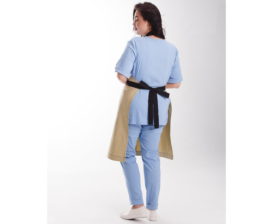 Зображення 2 Професійний водовідштовхувальний фартух Флоренція бежевий, "БІЛИЙ ХАЛАТ" 173-367-909