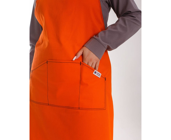 Зображення 5 Професійний водовідштовхувальний фартух Верона помаранчевий, "БІЛИЙ ХАЛАТ" 173-498-909