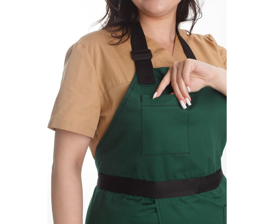 Зображення 8 Професійний водовідштовхувальний фартух Флоренція зелений, "БІЛИЙ ХАЛАТ" 173-350-909