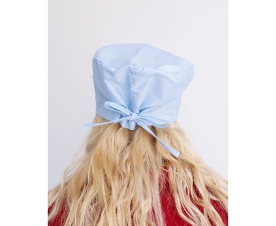 Изображение 3 Медицинская классическая шапочка на завязках лазурная, "БЕЛЫЙ ХАЛАТ" 449-462-704, Цвет: лазурный