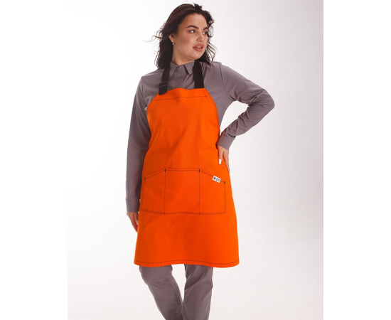 Зображення 3 Професійний водовідштовхувальний фартух Верона помаранчевий, "БІЛИЙ ХАЛАТ" 173-498-909