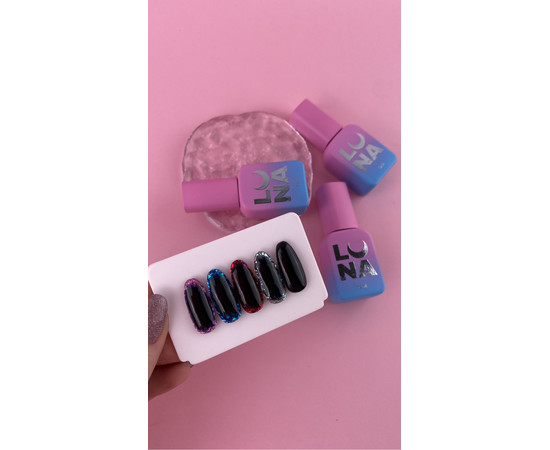 Зображення 2 Камуфлююча база для гель-лаку LUNAMoon Black Base, 13 мл, Об'єм (мл, г): 13, Колір: Black