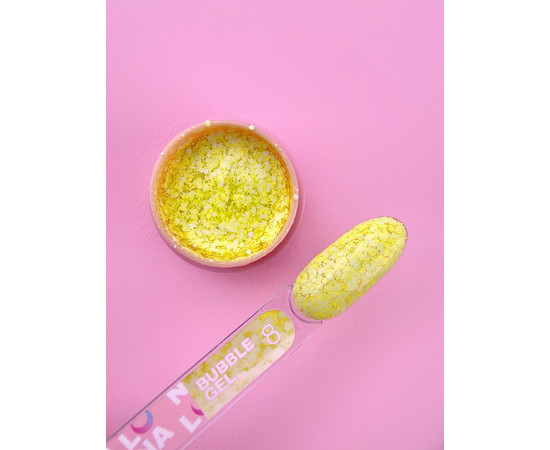 Зображення 2 Гель з блискітками для нігтів LUNAMoon Bubble Gel №8, 5 мл, Об'єм (мл, г): 5, Колір: 08