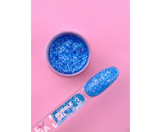 Зображення 2 Гель з блискітками для нігтів LUNAMoon Bubble Gel №3, 5 мл, Об'єм (мл, г): 5, Колір: 03