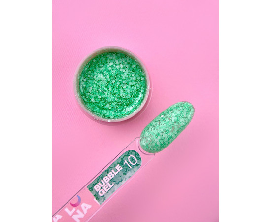 Изображение 2 Гель с блестками для ногтей LUNAMoon Bubble Gel №10, 5 мл, Объем (мл, г): 5, Цвет: 10