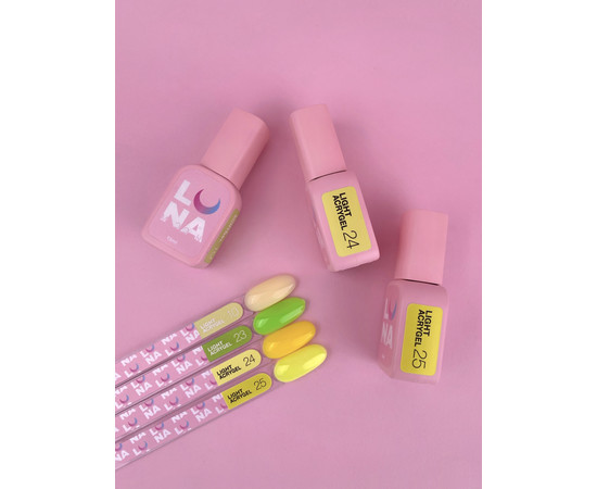 Зображення 2 Рідкий гель моделюючий для нігтів LUNAMoon Light Acrygel №24, 13 мл, Об'єм (мл, г): 13, Колір: 24