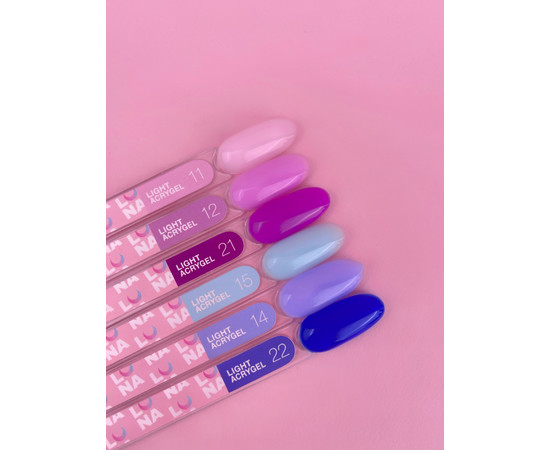 Зображення 2 Рідкий гель моделюючий для нігтів LUNAMoon Light Acrygel №14, 13 мл, Об'єм (мл, г): 13, Колір: 14