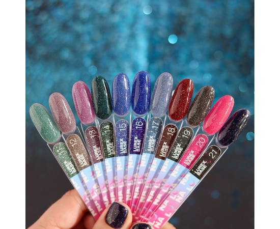 Зображення 2 Камуфлююча база для гель-лаку LUNAMoon Lurex Base №17, 13 мл, Об'єм (мл, г): 13, Колір: 17