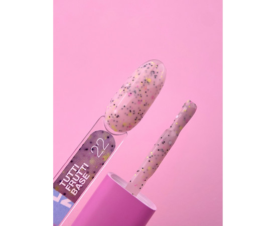 Изображение 2 Камуфлирующая база для гель-лака LUNAMoon Tutti Frutti Base №22, 13 мл, Объем (мл, г): 13, Цвет: 22