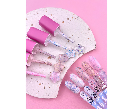 Зображення 3 Камуфлююча база для гель-лаку LUNAMoon Tutti Frutti Base №20, 13 мл, Об'єм (мл, г): 13, Колір: 20