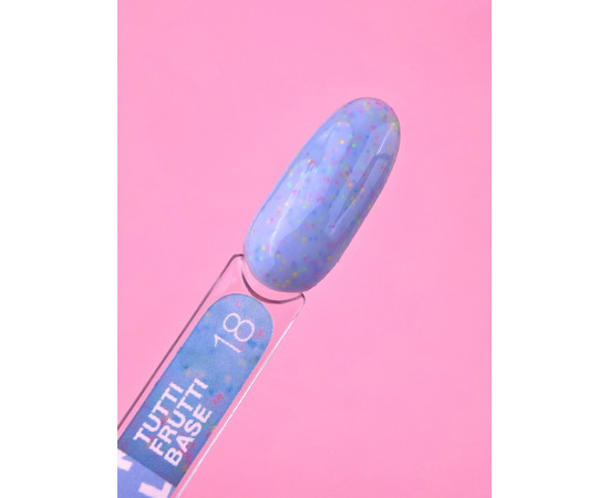 Зображення 3 Камуфлююча база для гель-лаку LUNAMoon Tutti Frutti Base №18, 13 мл, Об'єм (мл, г): 13, Колір: 18