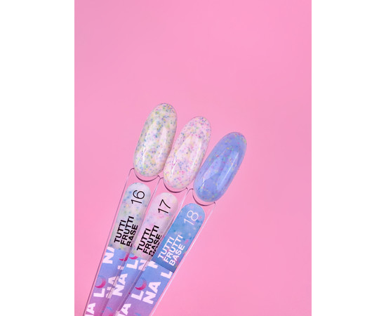 Изображение 4 Камуфлирующая база для гель-лака LUNAMoon Tutti Frutti Base №17, 13 мл, Объем (мл, г): 13, Цвет: 17