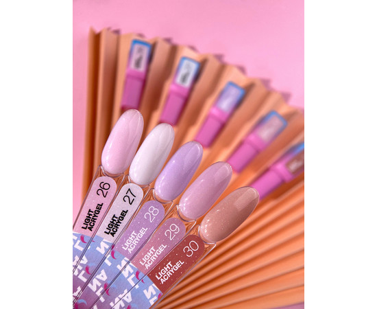 Зображення 14 Рідкий гель моделюючий для нігтів LUNAMoon Light Acrygel №28, 13 мл, Об'єм (мл, г): 13, Колір: 28