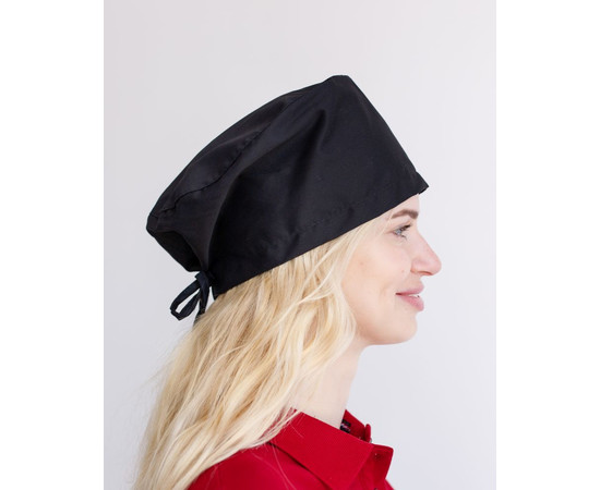 Зображення 4 Медична класична шапочка на зав'язках чорна, "БІЛИЙ ХАЛАТ" 449-321-704, Цвет: чорний